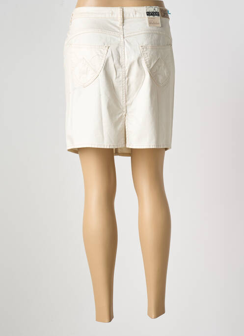 Jupe courte taille normale beige KANOPE femme
