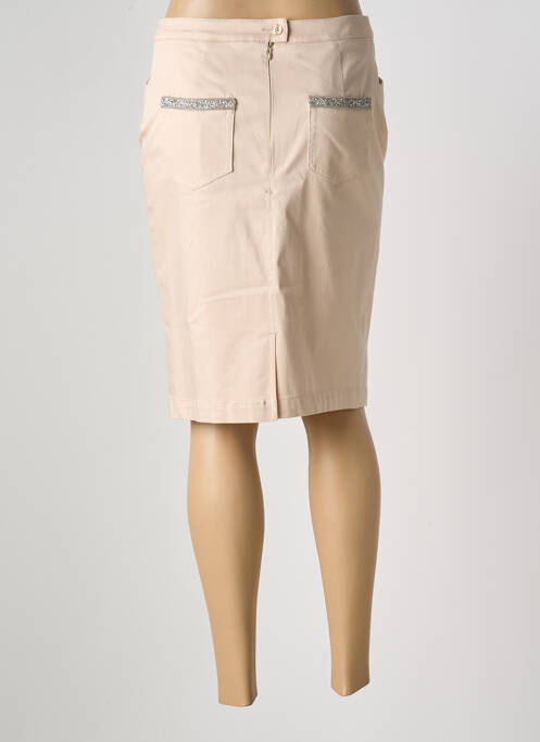 Jupe mi-longue beige EUGEN KLEIN pour femme