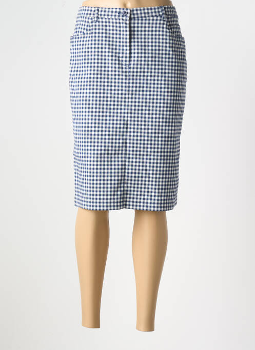 Jupe mi-longue bleu EUGEN KLEIN pour femme