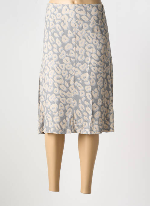 Jupe mi-longue gris EUGEN KLEIN pour femme