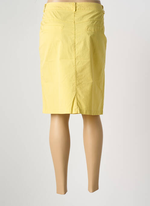 Jupe mi-longue jaune POUSSIERE D'ETOLE pour femme