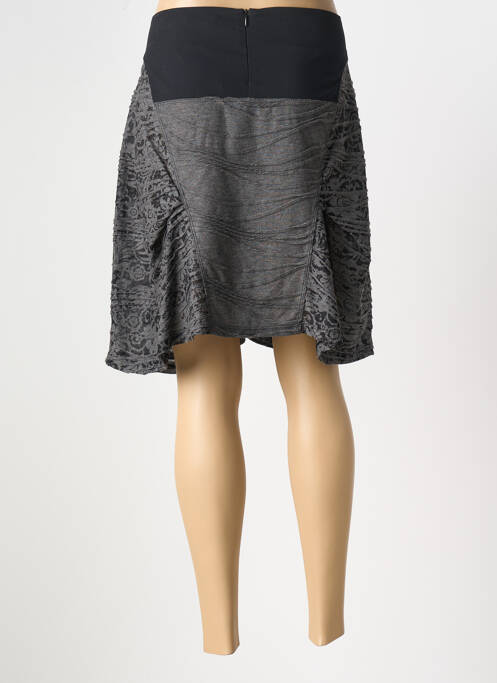 Jupe mi-longue noir E-BRYDE pour femme