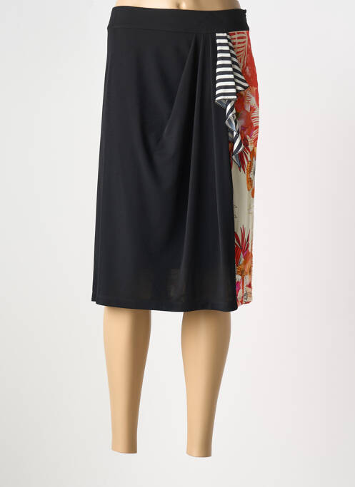 Jupe mi-longue noir FUEGO WOMAN pour femme