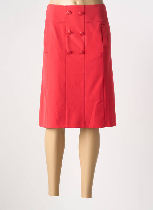 Jupe mi-longue rouge EUGEN KLEIN pour femme