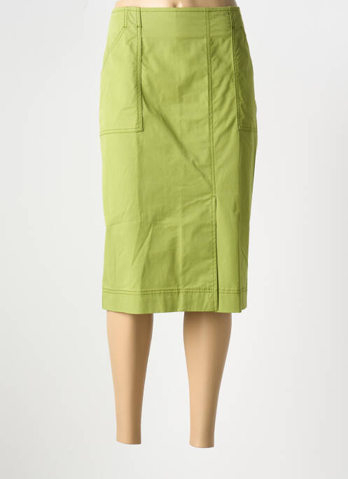 Jupe mi-longue vert ELENA MIRO pour femme