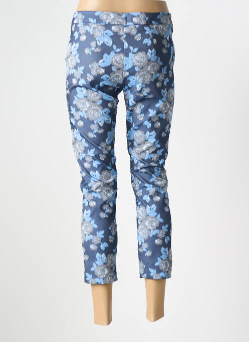 Pantacourt bleu ELEONORA AMADEI pour femme