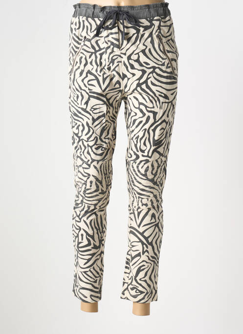 Pantalon 7/8 gris SOULMATE pour femme