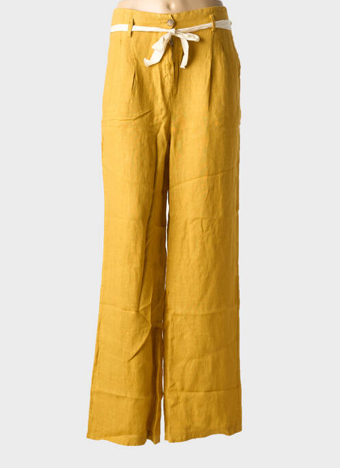 Pantalon large jaune LA FEE MARABOUTEE pour femme