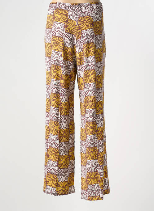 Pantalon large jaune MARIA BELLENTANI femme