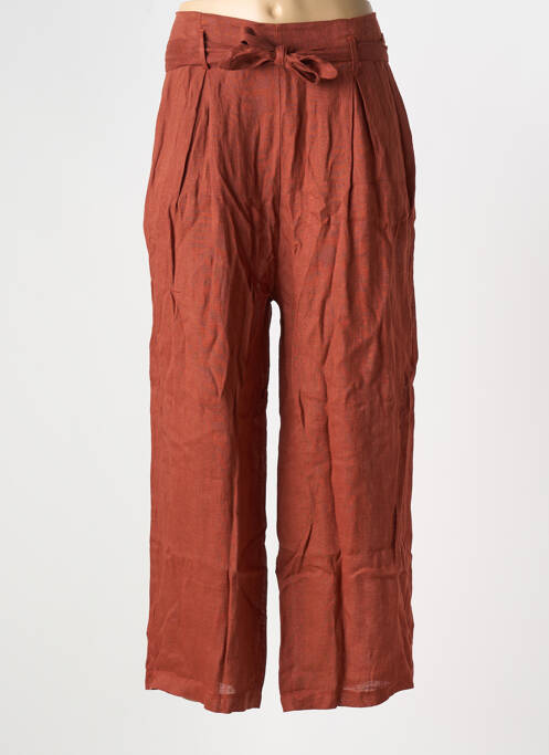 Pantalon large marron LA FEE MARABOUTEE pour femme