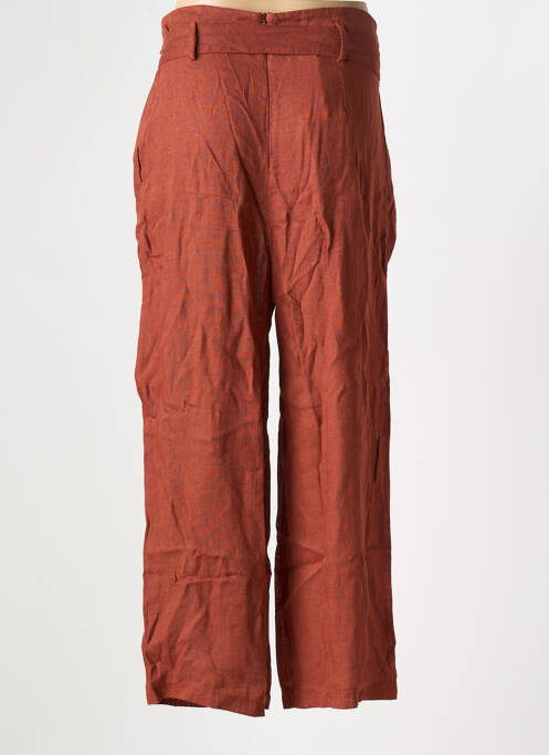Pantalon large marron LA FEE MARABOUTEE pour femme