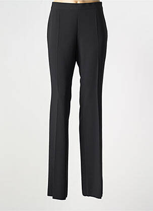 Pantalon flare taille à pinces taille haute noir DIANA GALLESI femme
