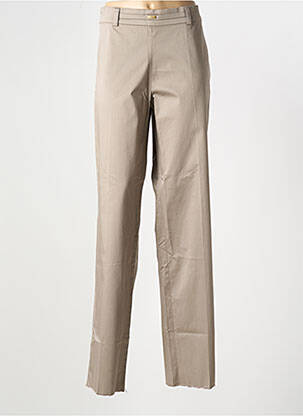 Pantalon droit tissage popeline gris CLAUDIA GIL femme