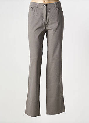 Pantalon flare taille normale taille normale gris CLAUDIA GIL femme