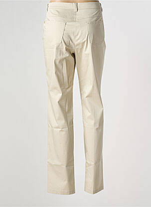 Pantalon slim tissage popeline beige DIANA GALLESI femme