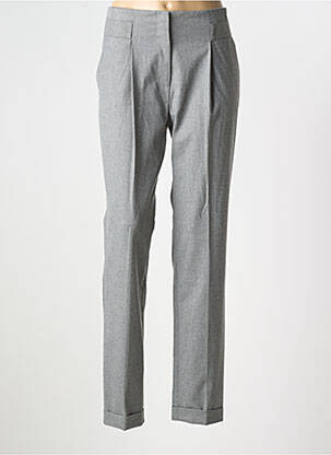 Pantalon 7/8 taille haute taille haute gris DIANA GALLESI femme