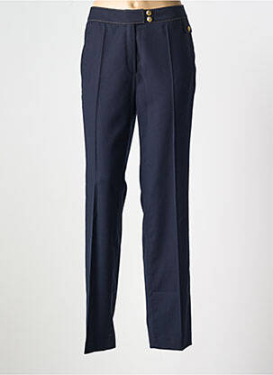 Pantalon slim taille haute taille haute bleu EUGEN KLEIN femme