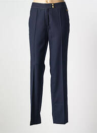 Pantalon slim poches taille haute bleu EUGEN KLEIN femme