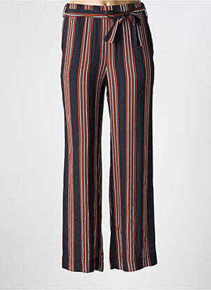 Pantalon droit taille haute taille haute noir LA FEE MARABOUTEE femme