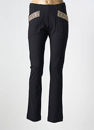 Jegging tissage jersey taille haute noir EUGEN KLEIN femme