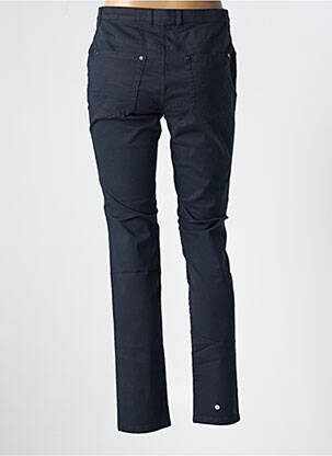 Pantalon slim tissage popeline taille normale bleu EUGEN KLEIN femme