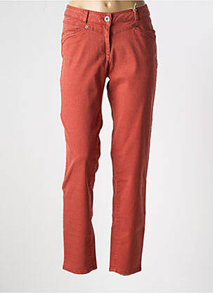 Jeans coupe slim taille basse taille basse orange MAT DE MISAINE femme
