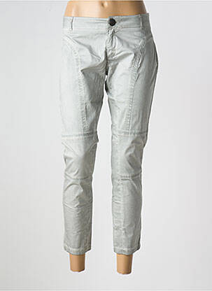 Pantalon 7/8 stretch taille basse gris ONE STEP femme