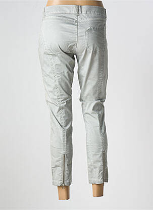 Pantalon 7/8 stretch taille basse gris ONE STEP femme