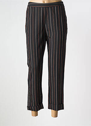 Pantalon 7/8 taille haute taille haute noir MKT STUDIO femme