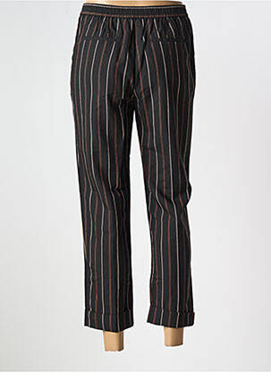 Pantalon 7/8 taille haute taille haute noir MKT STUDIO femme