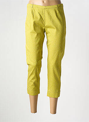 Pantacourt taille haute taille haute vert GARELLA femme