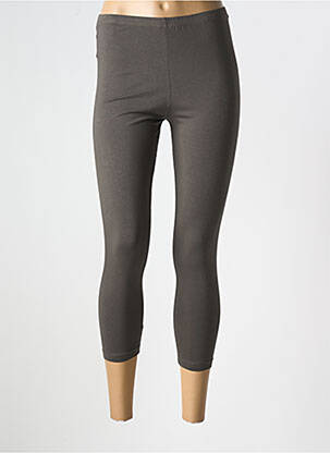 Legging tissage jersey taille normale vert CREA CONCEPT femme