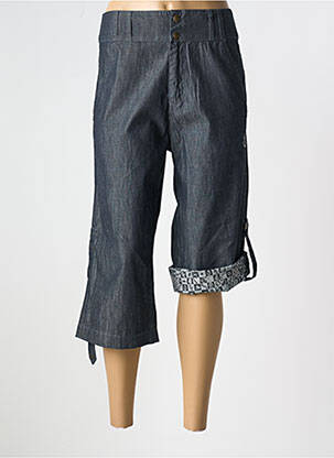 Pantacourt taille haute taille haute bleu BE YOU K femme