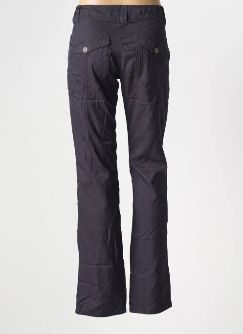 Pantalon slim tissage popeline taille normale bleu R 867 femme