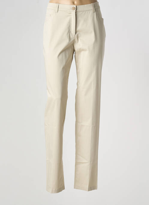 Pantalon slim beige DIANA GALLESI pour femme