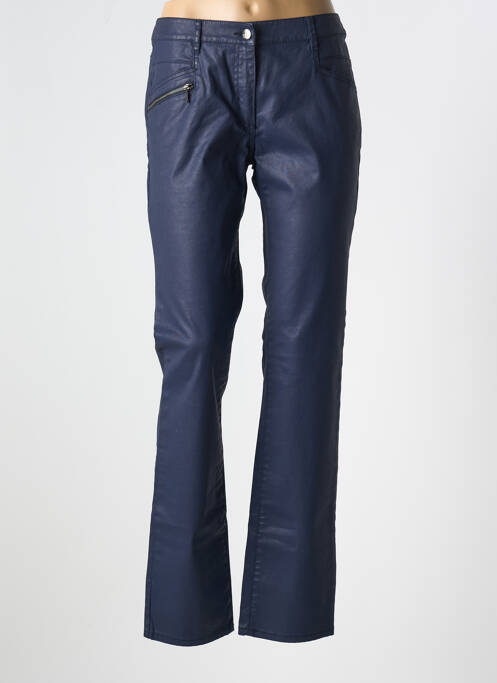 Pantalon slim bleu FLEUR DE SEL femme