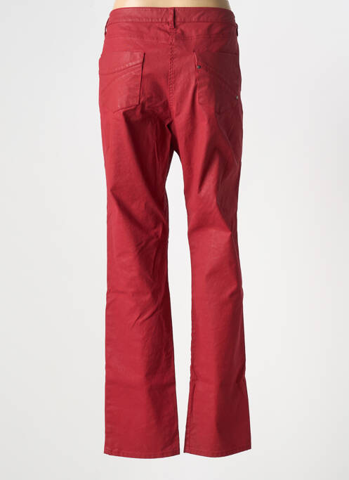 Pantalon slim rouge FLEUR DE SEL pour femme