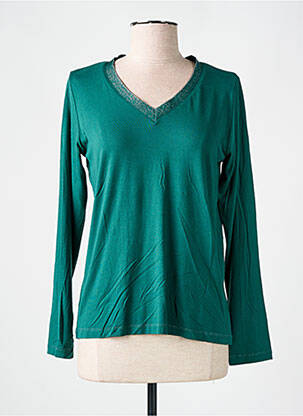 T-shirt manches longues manches longues vert KANOPE femme