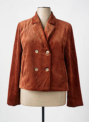 Blazer poches orange QUATRE VINGT JOURS femme