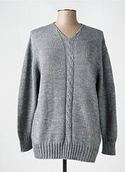 Pull gris TELMAIL pour femme seconde vue