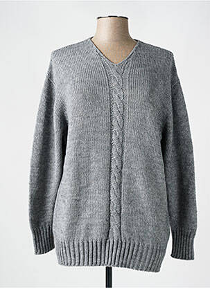 Pull gris TELMAIL pour femme