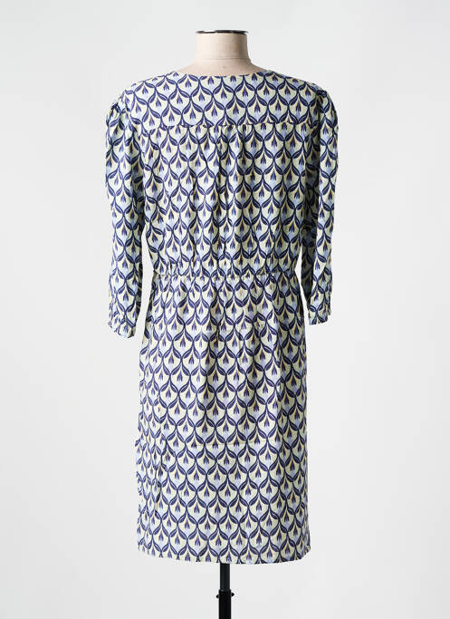 Robe mi-longue manches 3/4 manches 3/4 violet JULIE GUERLANDE femme
