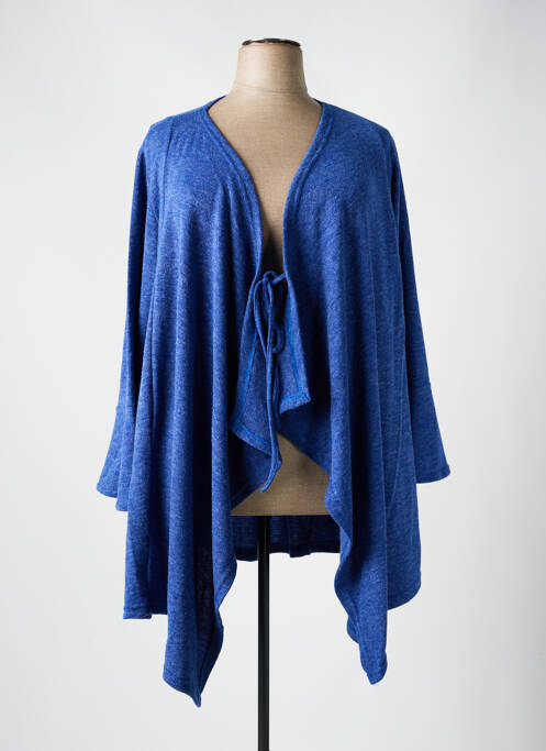 Gilet manches longues bleu 2W PARIS pour femme