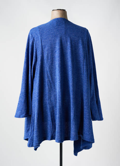 Gilet manches longues bleu 2W PARIS pour femme