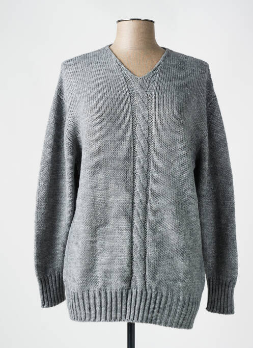 Pull gris TELMAIL pour femme