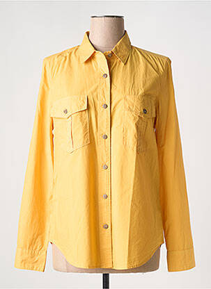 Chemisier coupe droite manches longues jaune MKT STUDIO femme