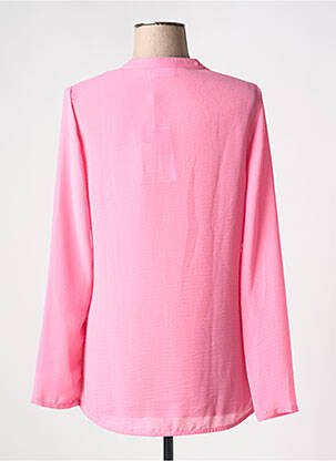 Chemisier coupe fluide manches longues rose ICHI femme