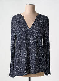 Blouse manches longues manches longues bleu ICHI femme