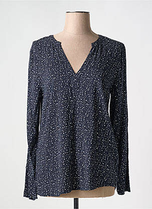 Blouse manches longues manches longues bleu ICHI femme