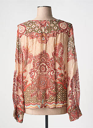 Blouse légère et transparente manches longues beige CREAM femme